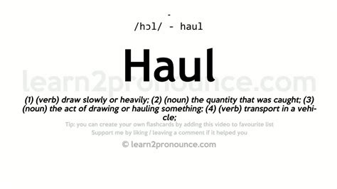 hauling in tagalog sentence|HAUL Meaning in Tagalog .